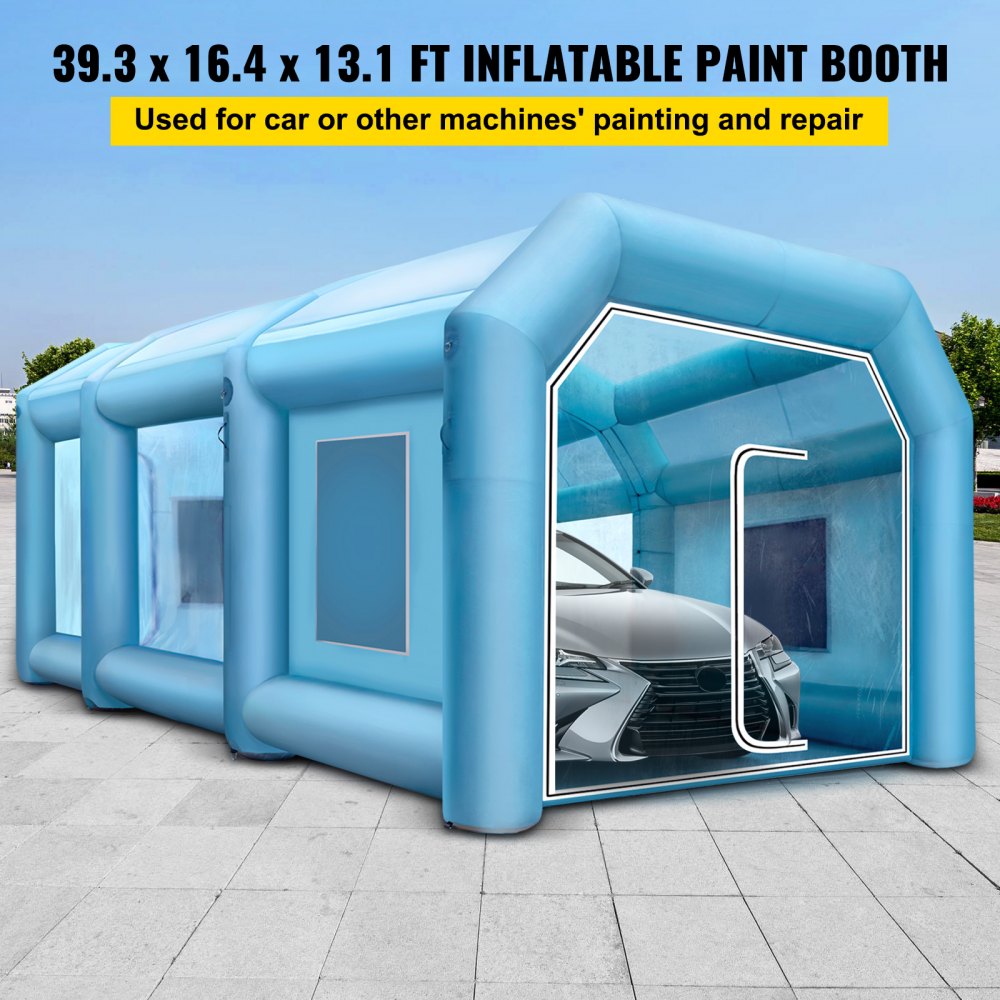 39.3x16.4x13.1Ft Inflatable Spray Booth Custom Tent Paint Booth – holigma